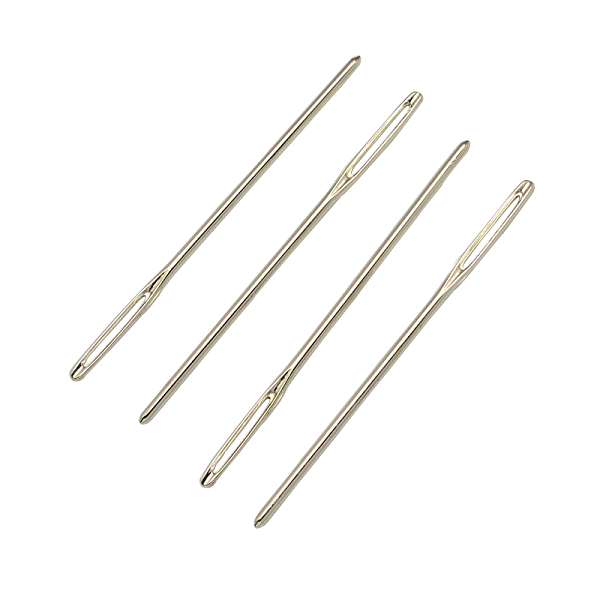 

PandaHall Iron Tapestry Needles, Platinum, 52x1.25mm, Hole: 8x1mm Iron