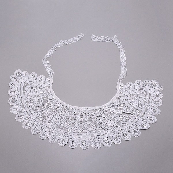 

PandaHall Embroidered Floral Organdy Collar, Neckline Trim Clothes Sewing Applique Edge, DIY Garment Accessories, Flower Pattern, White...