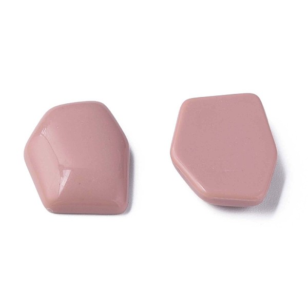 

PandaHall Opaque Acrylic Cabochons, Irregular Hexagon, Pale Violet Red, 25.5x19.5x5.5mm, about 253pcs/500g Acrylic Hexagon