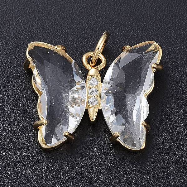 Brass Micro Pave Cl… - image