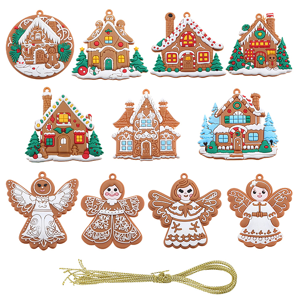 クリスマスプラスチックペンダント1セット
