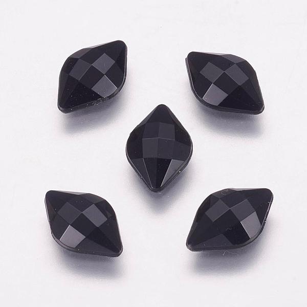 

PandaHall Taiwan Acrylic Rhinestone Cabochons, Flat Back and Faceted, Rhombus, Black, 23mm Acrylic Rhinestone Rhombus Black