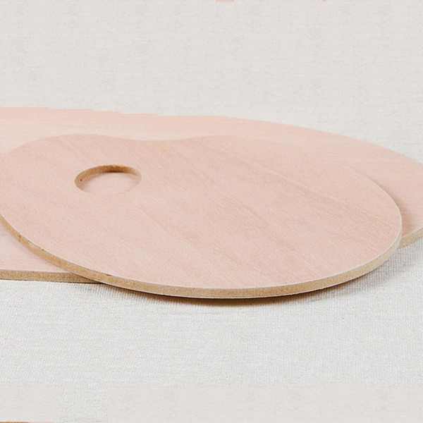 

PandaHall Wooden Color Palette, Oval, Burgundy, 20x30cm Wood Oval