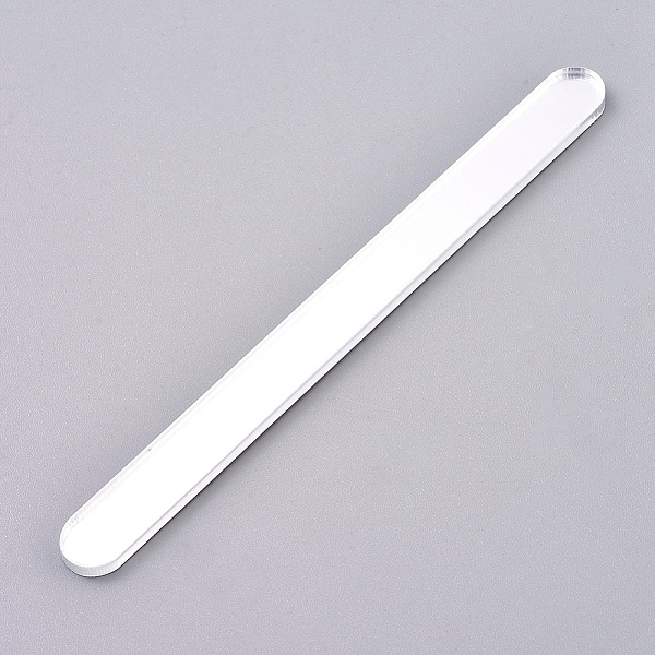 

PandaHall Reusable Acrylic Cakesicle Sticks, Ice Cream Sticks for DIY Ice Ice Cream Cakesicle Mold, Silver, 115x9.5x2.5mm Acrylic Oval...