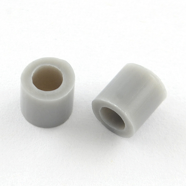 

PandaHall PE DIY Melty Beads Fuse Beads Refills, Tube, Silver, 3~3.3x2.5~2.6mm Plastic Tube Silver