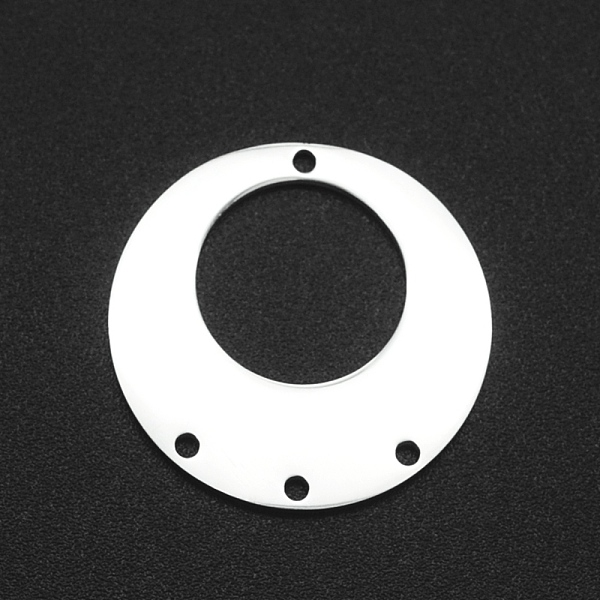 

PandaHall 201 Stainless Steel Chandelier Components Links, Flat Round, Laser Cut, Stainless Steel Color, 22x1mm, Hole: 1.2mm 201 Stainless...