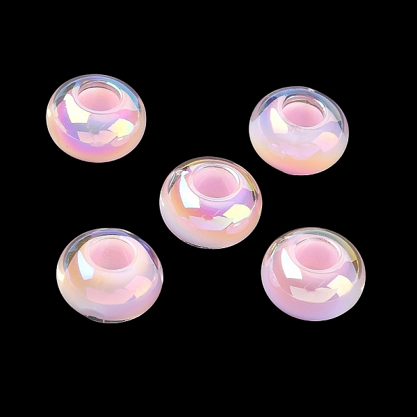 Perlas europeas de resina transparente con recubrimiento UV