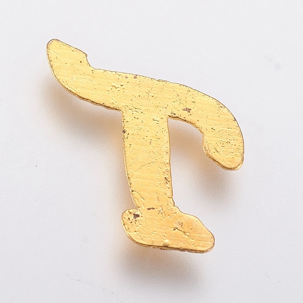 

PandaHall Alloy Cabochons, Letter, Golden, Letter.T, T: 9x9.5x1mm Alloy Letter