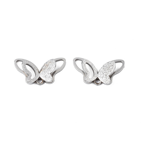 

PandaHall 201 Stainless Steel Charms, Butterfly, Stainless Steel Color, 8x14.5x3mm, Hole: 1.2mm 201 Stainless Steel Butterfly