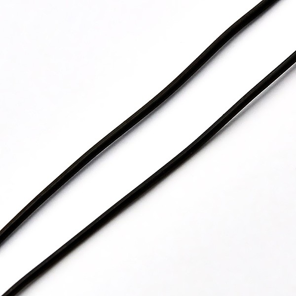 

PandaHall Korean Elastic Crystal Thread, Stretch Bracelet String, Round Beading Cord, Black, 1mm, about 27.34 yards(25m)/roll TPU Round...