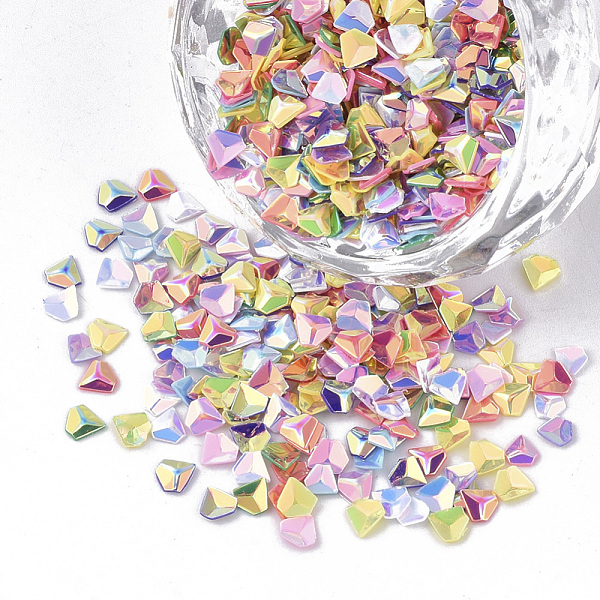 

PandaHall Ornament Accessories, PVC Plastic Paillette/Sequins Beads, No Hole/Undrilled Beads, Diamond Shape, Mixed Color, 3.5x3.5x0.8mm..., Multicolor