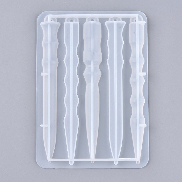 

PandaHall Self-Defense Keychain Silicone Molds, Resin Casting Molds, For UV Resin, Epoxy Resin Jewelry Making, Darts, White, 152x106x10mm...