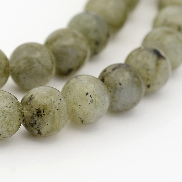 

PandaHall Natural Labradorite Round Beads Strands, 4mm, Hole: 1mm, about 98pcs/strand, 15.7 inch Labradorite Round