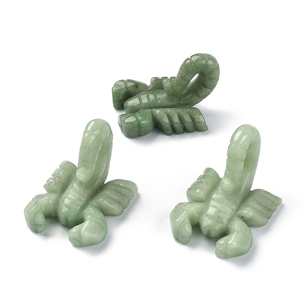 

PandaHall Natural Green Aventurine Carved Healing Scorpion Figurines, Reiki Stones Statues for Energy Balancing Meditation Therapy...