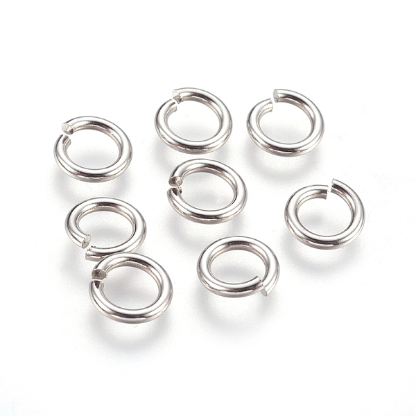 

PandaHall 304 Stainless Steel Open Jump Rings, Stainless Steel Color, 13 Gauge, 10x1.8mm, Inner Diameter: 6.5mm, 400pcs/bag 304 Stainless...