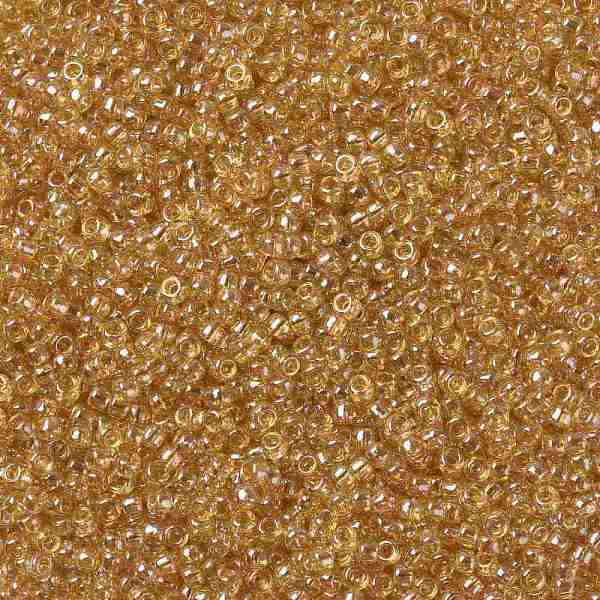 

PandaHall TOHO Round Seed Beads, Japanese Seed Beads, (103) Transparent Luster Light Amber, 8/0, 3mm, Hole: 1mm, about 222pcs/10g Glass Gold