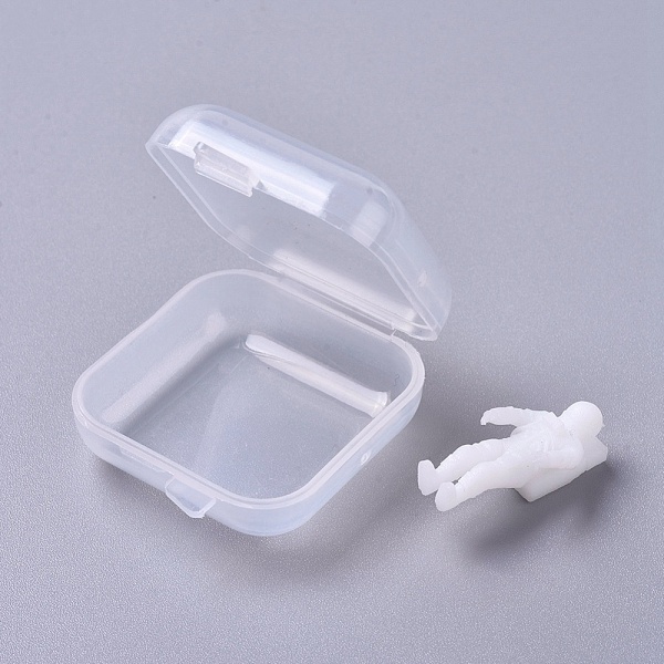 

PandaHall DIY Crystal Epoxy Resin Material Filling, Spaceman, for Jewelry Making Crafts, with Transparent Disposable Resin Box, White, Box...