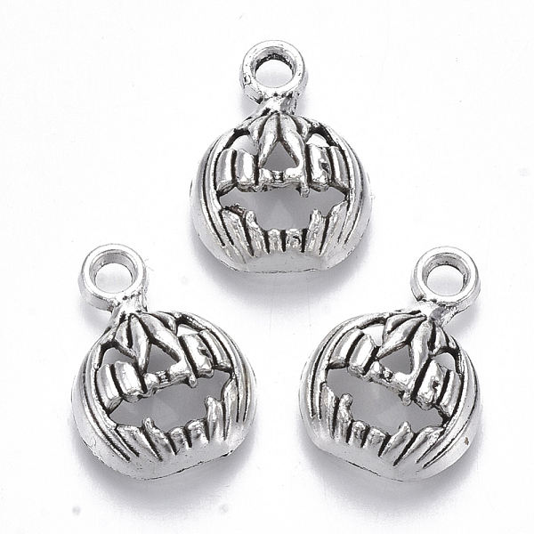 

PandaHall Tibetan Style Alloy Pendants, Lead Free & Cadmium Free, for Halloween, Halloween Pumpkin Jack-O'-Lantern, Antique Silver...
