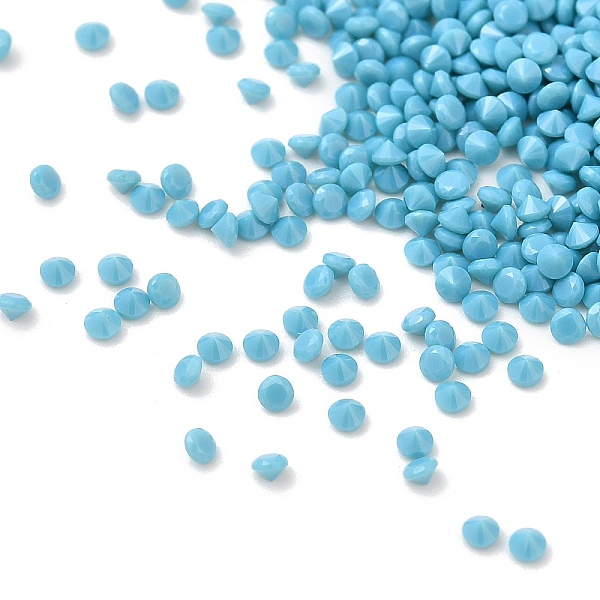 

PandaHall Cubic Zirconia Cabochons, Faceted Diamond, Deep Sky Blue, 1x1mm Cubic Zirconia Diamond