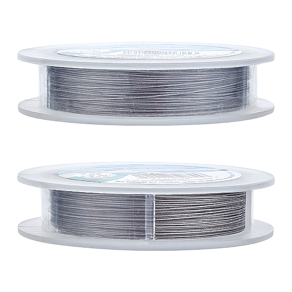 BENECREAT 15m 0.38mm 49-Strand Tiger Tail Beading Wire 316 Stainless Steel Nylon Coated Craft Jewelry Beading Wire For Crafts Jewelry Making
