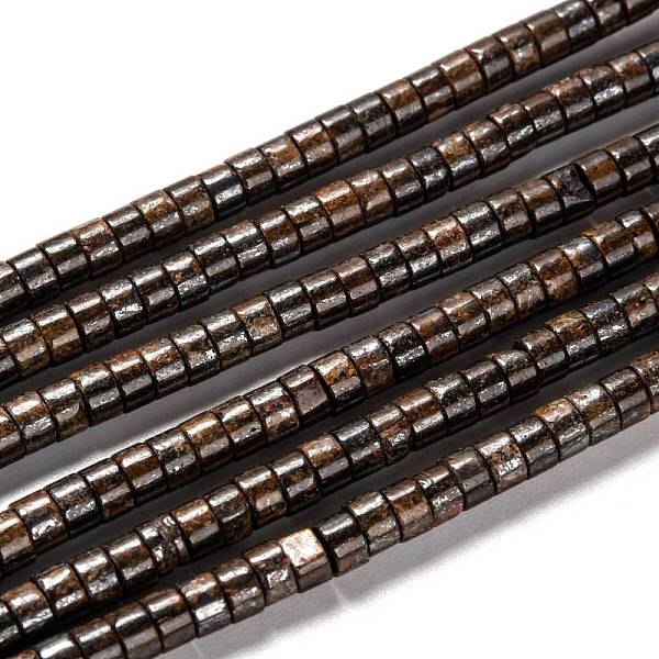

PandaHall Natural Bronzite Bead Strands, Flat Round/Disc, Heishi Beads, 4.5x2~3mm, Hole: 0.8mm, about 148pcs/strand, 15.08 inch(38.3~39.4cm)...