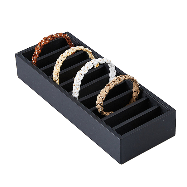 10-Slot PU Leather Bracelet Organizer Trays