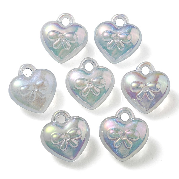 

PandaHall Luminous UV Plating Transparent Acrylic Pendants, Glow in The Dark, Heart Charm, Light Cyan, 18x17x10mm, Hole: 3mm Acrylic Heart