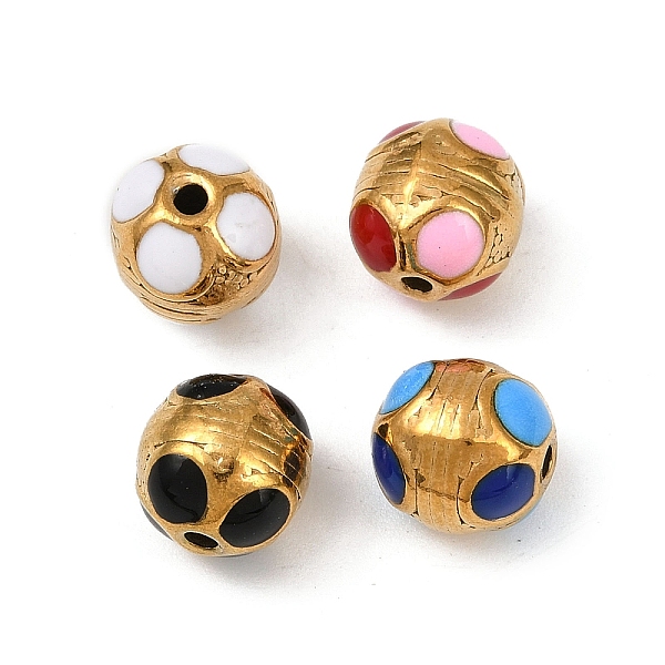 304 Stainless Steel Enamel Beads