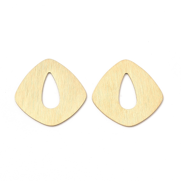 

PandaHall Ion Plating(IP) 304 Stainless Steel Pendants, Teardrop Charm, Real 14K Gold Plated, 23x23x0.5mm, Hole: 12.5x5mm 304 Stainless...