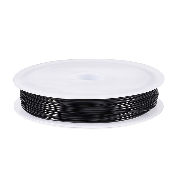 

PandaHall Copper Jewelry Wire, Round, Black, 20 Gauge, 0.8mm, about 26.25 Feet(8m)/Roll Copper Round Black