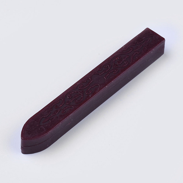 

PandaHall Wax Seal Sticks without Wick Cord, For Retro Vintage Wax Seal Stamp, Dark Red, 91x12x12mm Wax Red