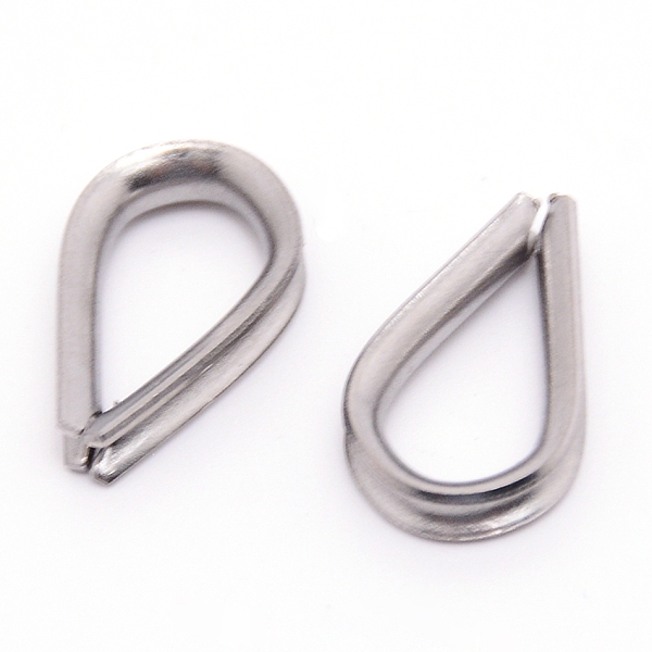 

PandaHall 304 Stainless Steel Wire Rope Thimbles, 20x12.5x4.6mm 304 Stainless Steel