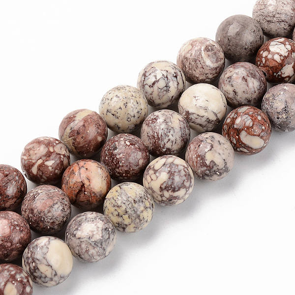

PandaHall Natural American Turquoise Beads Strands, Round, Antique White, 10mm, Hole: 1mm, about 37~38pcs/strand, 15-1/8 inch(38.5cm)...