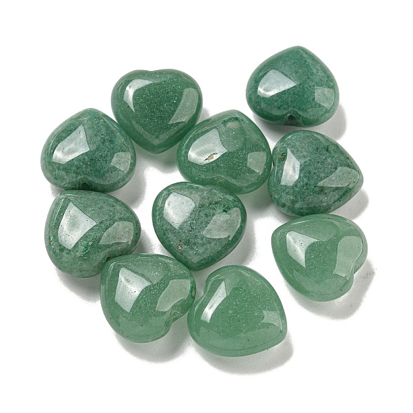 

PandaHall Natural Green Aventurine Beads, Half Drilled, Heart, 15.5x15.5x8mm, Hole: 1mm Green Aventurine Heart