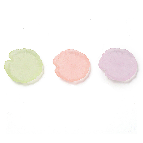 

PandaHall Luminous Transparent Resin Decoden Cabochons, Glow in the Dark Lotus Leaf, for Jewelry Making, Mixed Color, 27x4.5mm Resin Leaf..., Multicolor