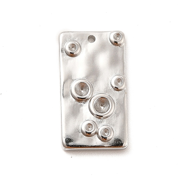 

PandaHall 304 Stainless Steel Pendant Rhinestone Settings, Rectangle, Stainless Steel Color, Fit For 1.2~2mm Rhinestone, 19.5x11x2.5mm, Hole...