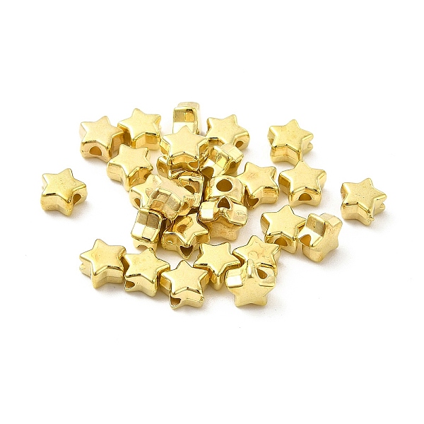 

PandaHall CCB Plastic Beads, Star, Golden, 5.5x6x3mm, Hole: 1.5mm Plastic Star