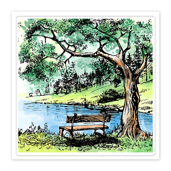 

PandaHall PVC Sakura Stamp, for DIY Scrapbooking, Tree, 100x100mm Plastic Tree