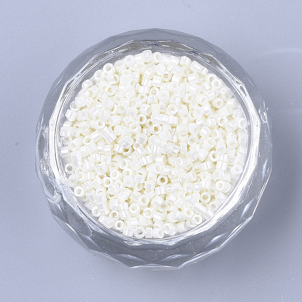 

PandaHall Glass Cylinder Beads, Seed Beads, Ceylon, Round Hole, Beige, 1.5~2x1~2mm, Hole: 0.8mm, about 8000pcs/bag, about 85~95g/bag Glass..., Yellow