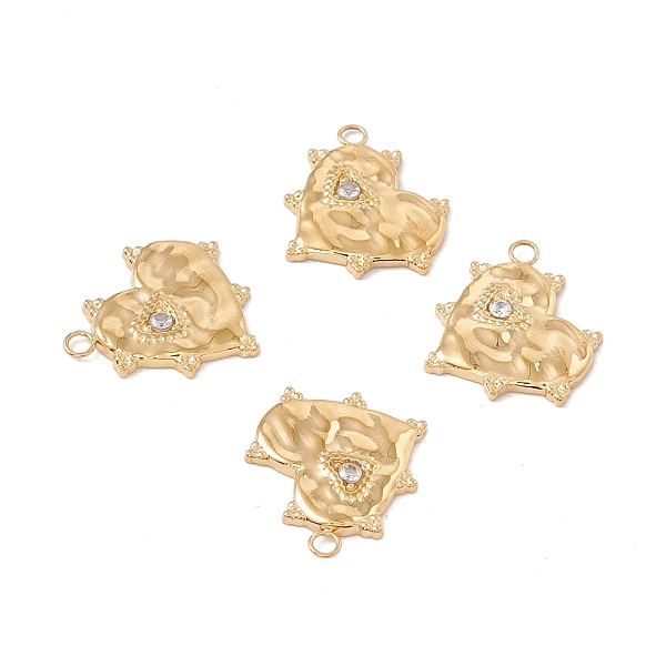

PandaHall Ion Plating(IP) 304 Stainless Steel Pendants, with Rhinestone, Heart, Golden, 16x19x2mm, Hole: 1.8mm Stainless Steel+Rhinestone...
