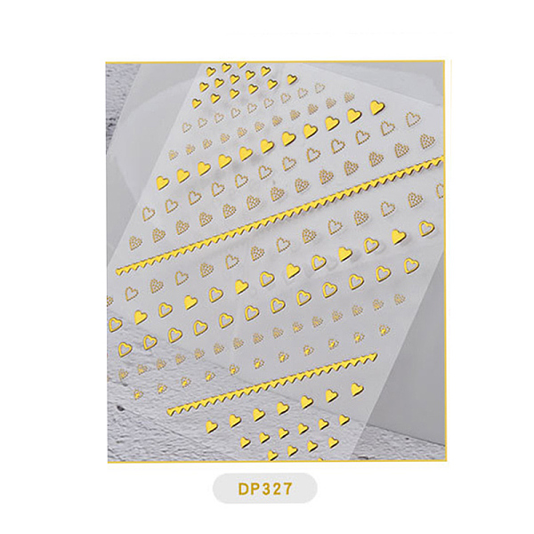 

PandaHall Nail Art Stickers Decals, Self-adhesive, 3D Flower Design, For Nail Tips Decorations, Gold, 9x8cm Paper Others Gold