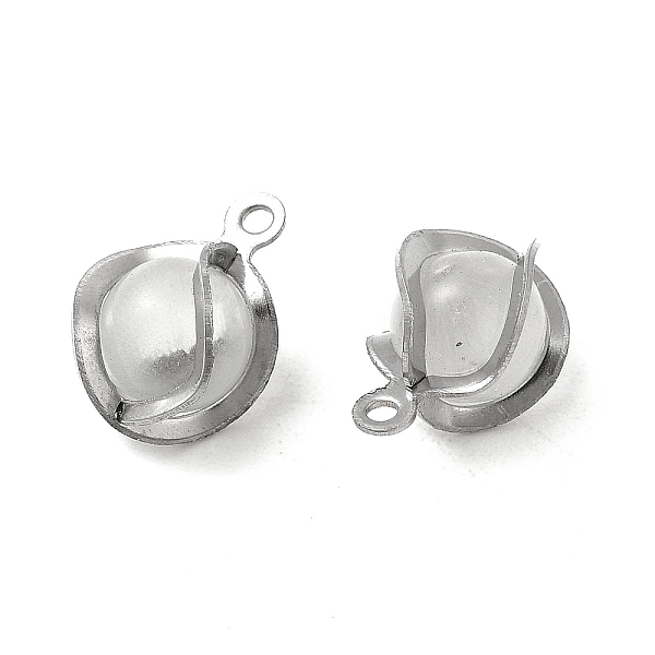 

PandaHall Cat Eye Charms, with 304 Stainless Steel Findings, Round, Stainless Steel Color, 11.5x8x6mm, Hole: 1.2mm Stainless Steel+Glass...