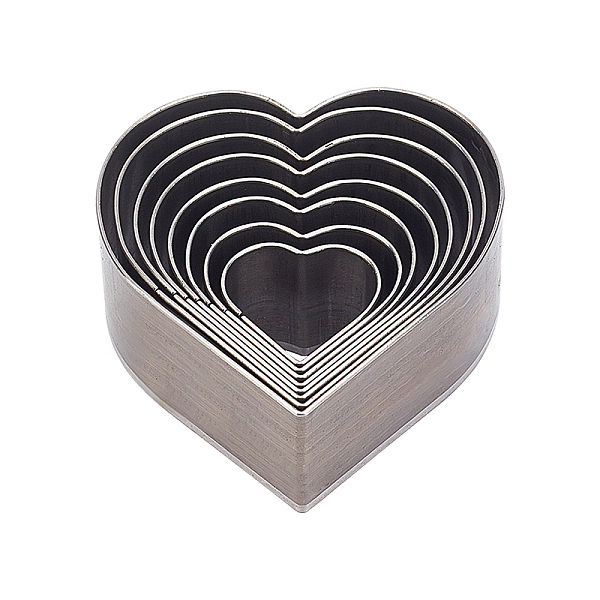

PandaHall 8 Pcs Single Hole Hollow Punch Set Carbon Steel 8 Sizes Heart Leather Cutting Tool Cutting Die Cutting Tool for Handmade DIY...