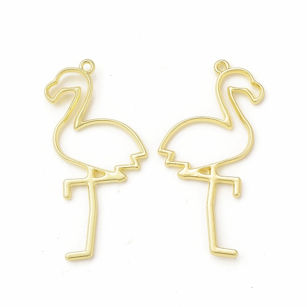 

PandaHall Rack Plating Alloy Flamingo Open Back Bezel Pendants, For DIY UV Resin, Epoxy Resin, Pressed Flower Jewelry, Cadmium Free &...