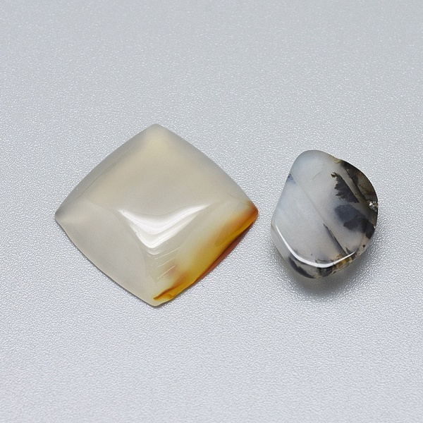 

PandaHall Natural Dendritic Agate Cabochons, Mixed Shapes, 15~36x11~33x4~6mm Dendritic Agate Mixed Shapes