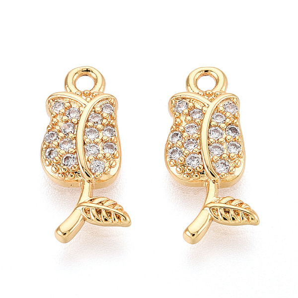 Brass Micro Pave Cl… - image