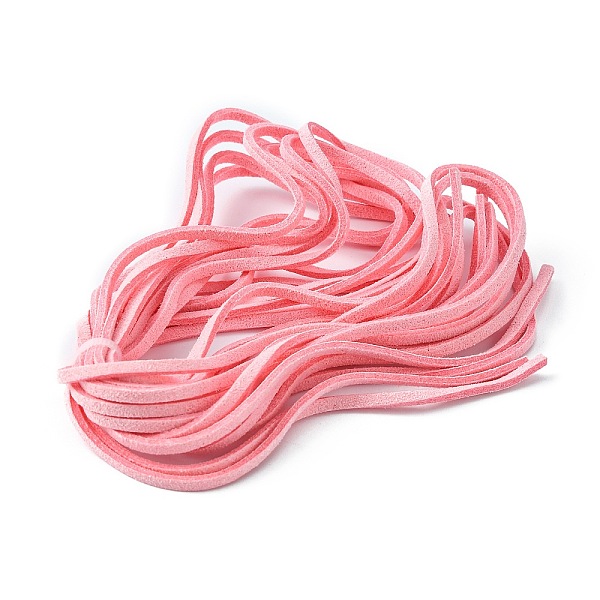 

PandaHall Faux Suede Cord, Hot Pink, 2.7mm, about 1m/strand Faux Suede Pink