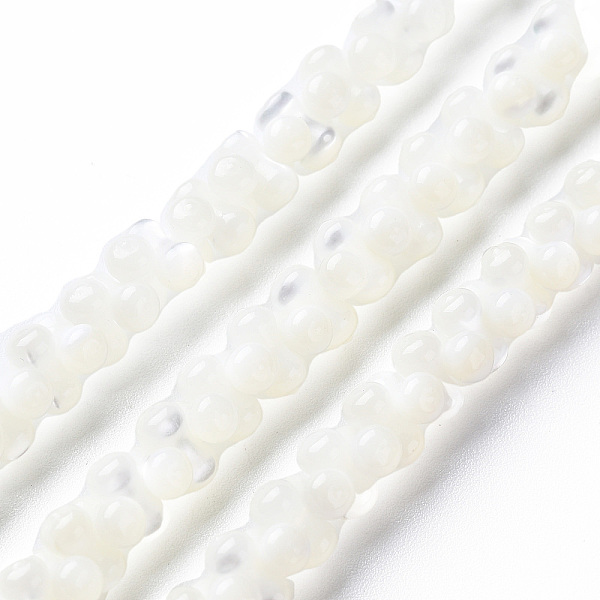 

PandaHall Natural Trochid Shell/Trochus Shell Bead Strands, Bleach, Oval, White, 6x3mm, Hole: 0.8mm, about 173~174pcs/strand, 15.75...