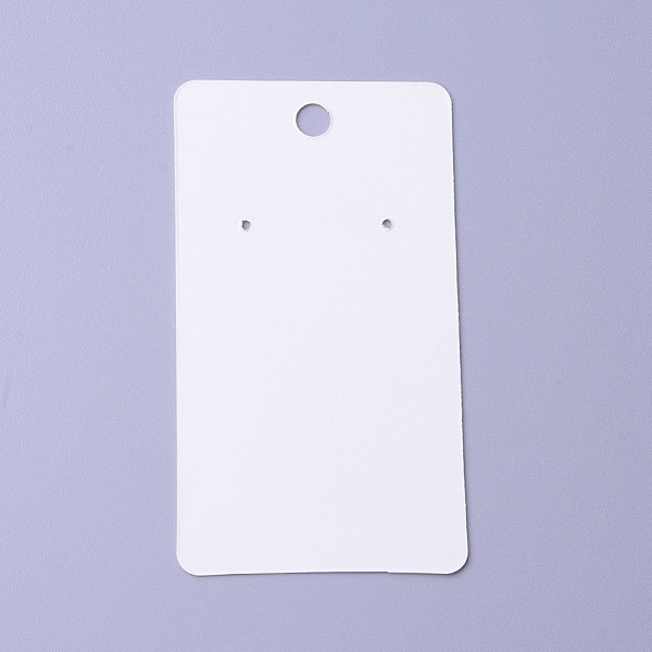 

PandaHall Cardboard Earring Display Cards, Rectangle with Marble Pattern, White, 9x5x0.04cm, Hole: 1.5mm Paper Rectangle White