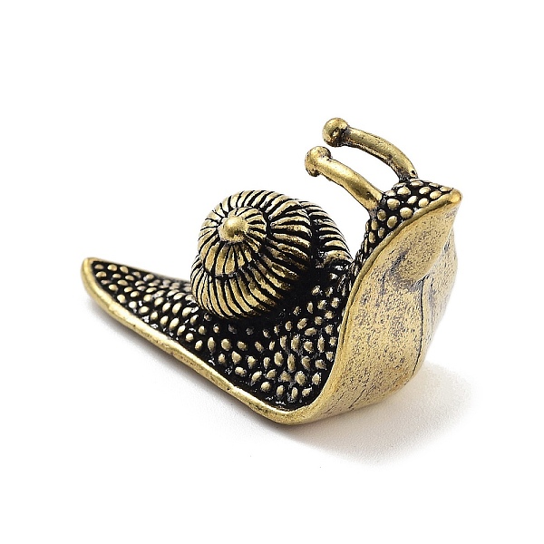 

PandaHall Brass Snail Figurines Statues for Home Desktop Feng Shui Ornament, Antique Bronze, 23.5x18x34.5mm Brass Snail